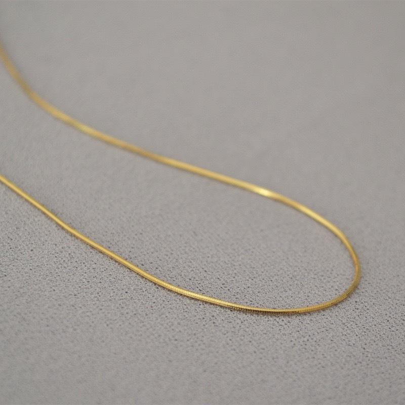 plusnao（プラスナオ） チェーンネックレス スネークチェーン 40cm