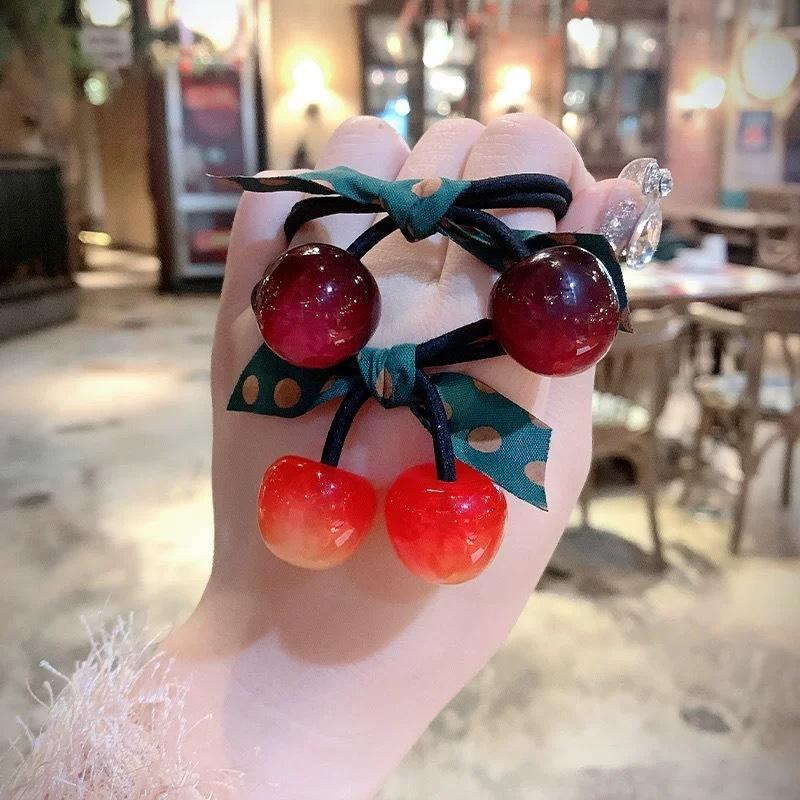 plusnao（プラスナオ） ヘアゴム サクランボ チェリー 髪ゴム ヘア