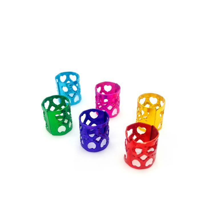 plusnao ブレイズビーズ 100個セット カラフル ドレッドヘアー