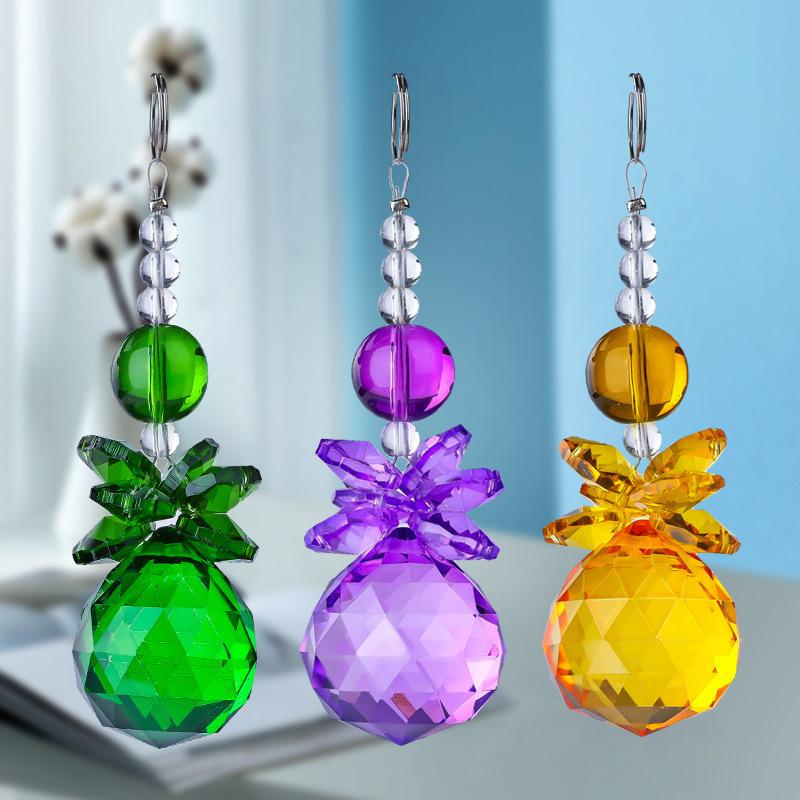 plusnao（プラスナオ） サンキャッチャー 水晶風 クリスタル風 ガラス