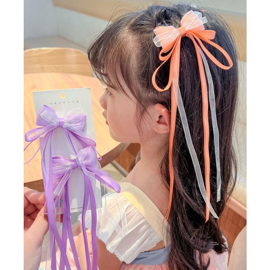 plusnao ヘアクリップ 2個セット ヘアアクセサリー 子供 キッズ 女の子 