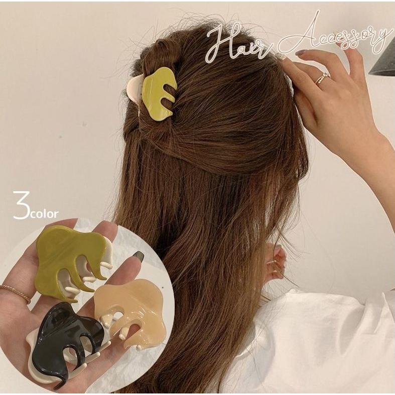 ヘアクリップ バンスクリップ ヘアアクセサリー レディース シンプル 無地 ハーフアップ 髪留め ヘアアレンジ 髪飾り オフィス バイカラー カジュア Acc プラスナオyahoo 店 通販 Yahoo ショッピング
