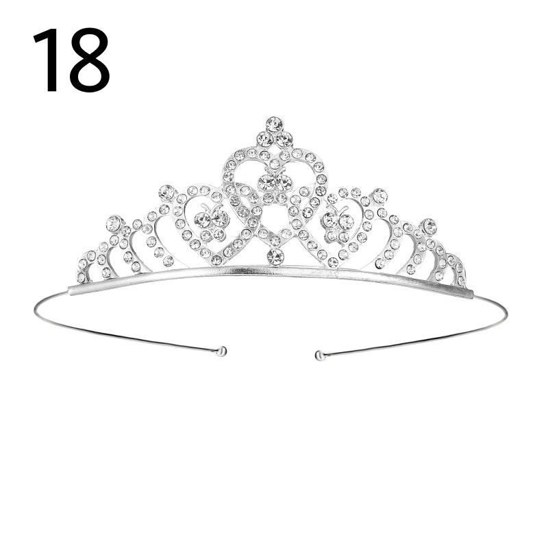 ティアラ レディース 女性 ヘアアクセサリー ヘッドドレス 髪飾り ラインストーン 花嫁 ウェディング 結婚式 披露宴 花嫁 ブライダル かわいい お | plusnao | 11