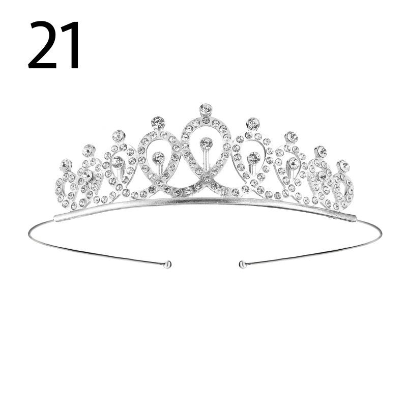 ティアラ レディース 女性 ヘアアクセサリー ヘッドドレス 髪飾り ラインストーン 花嫁 ウェディング 結婚式 披露宴 花嫁 ブライダル かわいい お | plusnao | 14