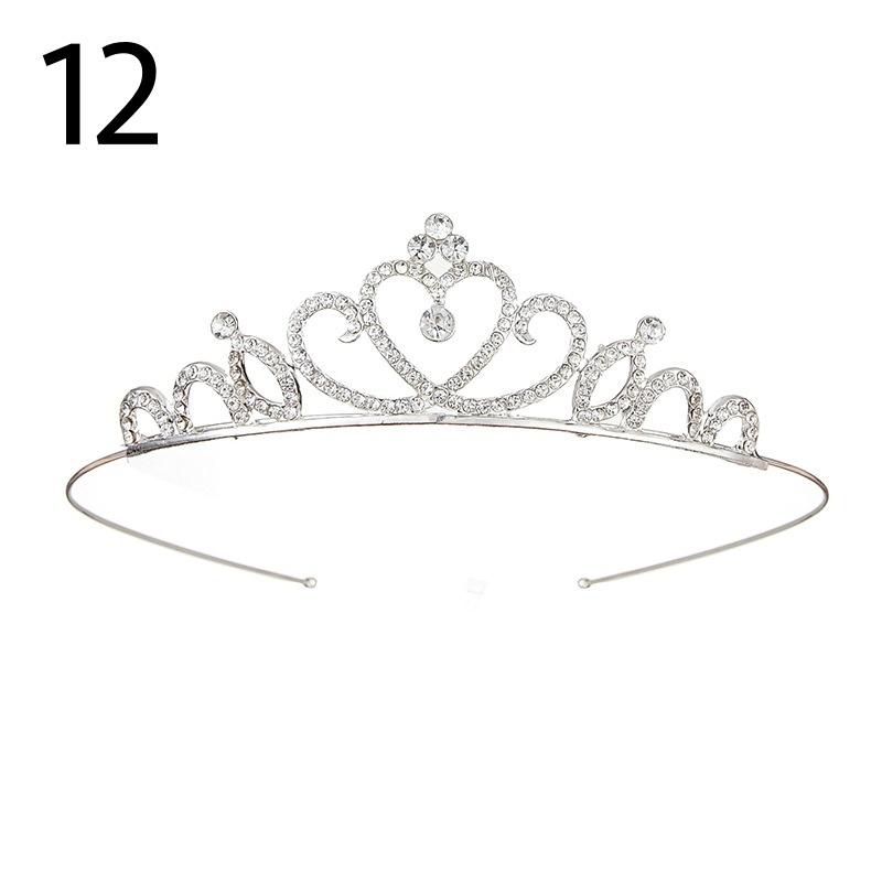 ティアラ レディース 女性 ヘアアクセサリー ヘッドドレス 髪飾り ラインストーン 花嫁 ウェディング 結婚式 披露宴 花嫁 ブライダル かわいい お | plusnao | 05