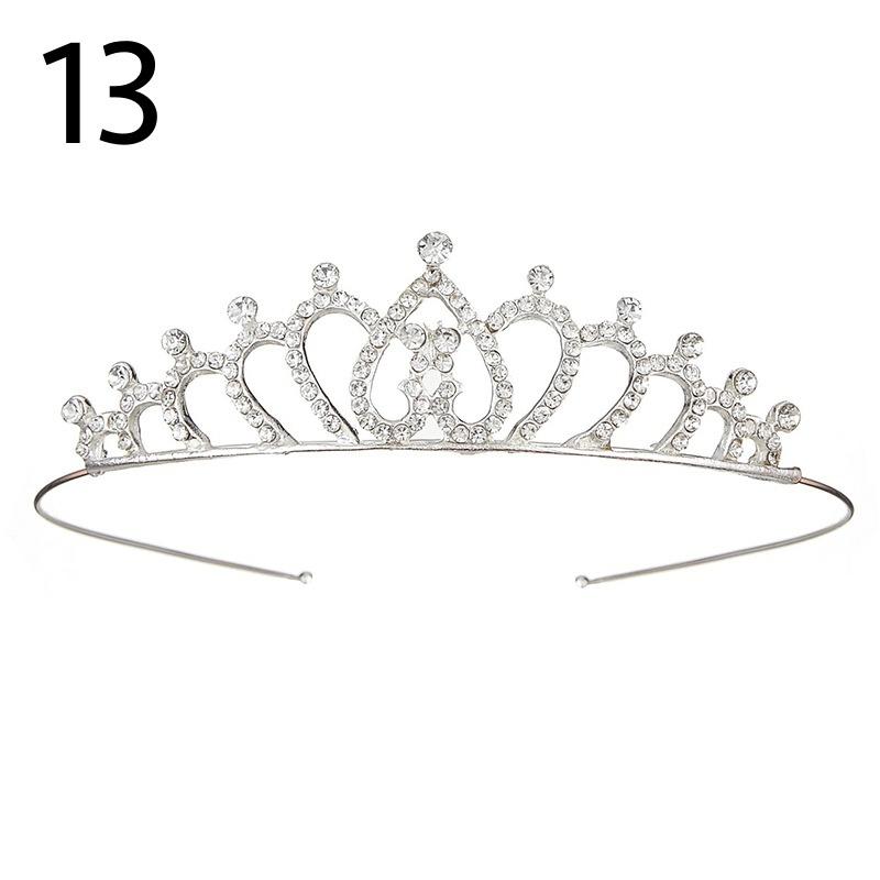 ティアラ レディース 女性 ヘアアクセサリー ヘッドドレス 髪飾り ラインストーン 花嫁 ウェディング 結婚式 披露宴 花嫁 ブライダル かわいい お | plusnao | 06