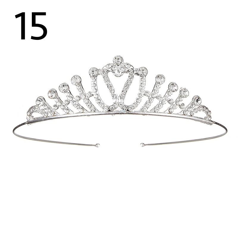 ティアラ レディース 女性 ヘアアクセサリー ヘッドドレス 髪飾り ラインストーン 花嫁 ウェディング 結婚式 披露宴 花嫁 ブライダル かわいい お | plusnao | 08