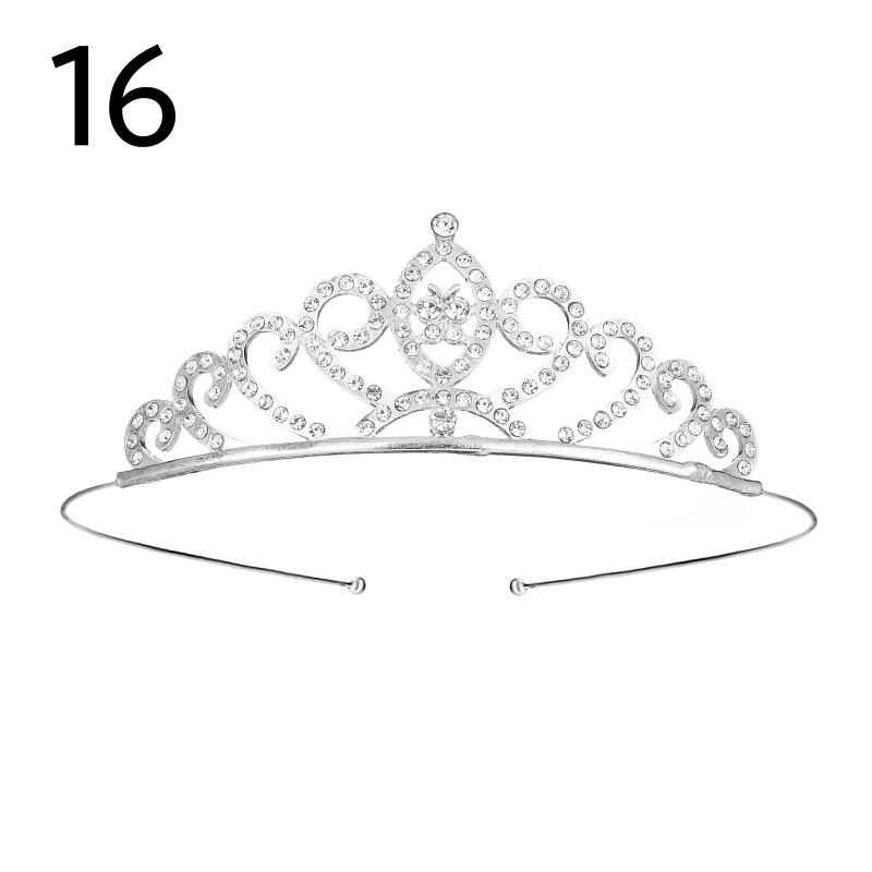 ティアラ レディース 女性 ヘアアクセサリー ヘッドドレス 髪飾り ラインストーン 花嫁 ウェディング 結婚式 披露宴 花嫁 ブライダル かわいい お | plusnao | 09