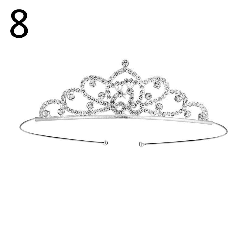 ティアラ レディース 女性 ヘアアクセサリー ヘッドドレス 髪飾り ラインストーン 花嫁 ウェディング 結婚式 披露宴 花嫁 ブライダル かわいい お | plusnao | 12