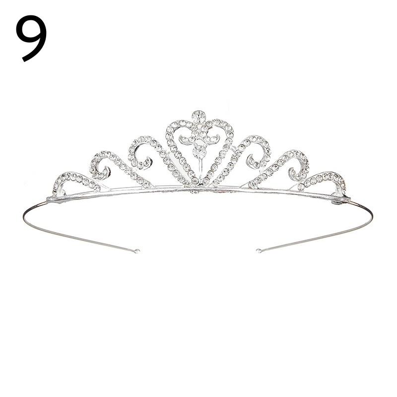 ティアラ レディース 女性 ヘアアクセサリー ヘッドドレス 髪飾り ラインストーン 花嫁 ウェディング 結婚式 披露宴 花嫁 ブライダル かわいい お | plusnao | 13