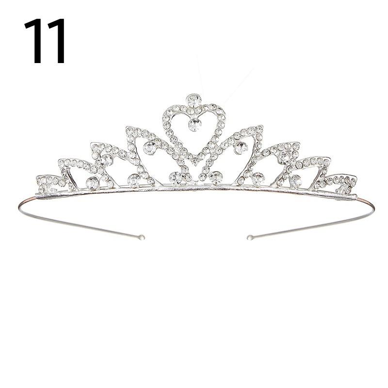 ティアラ レディース 女性 ヘアアクセサリー ヘッドドレス 髪飾り ラインストーン 花嫁 ウェディング 結婚式 披露宴 花嫁 ブライダル かわいい お | plusnao | 15