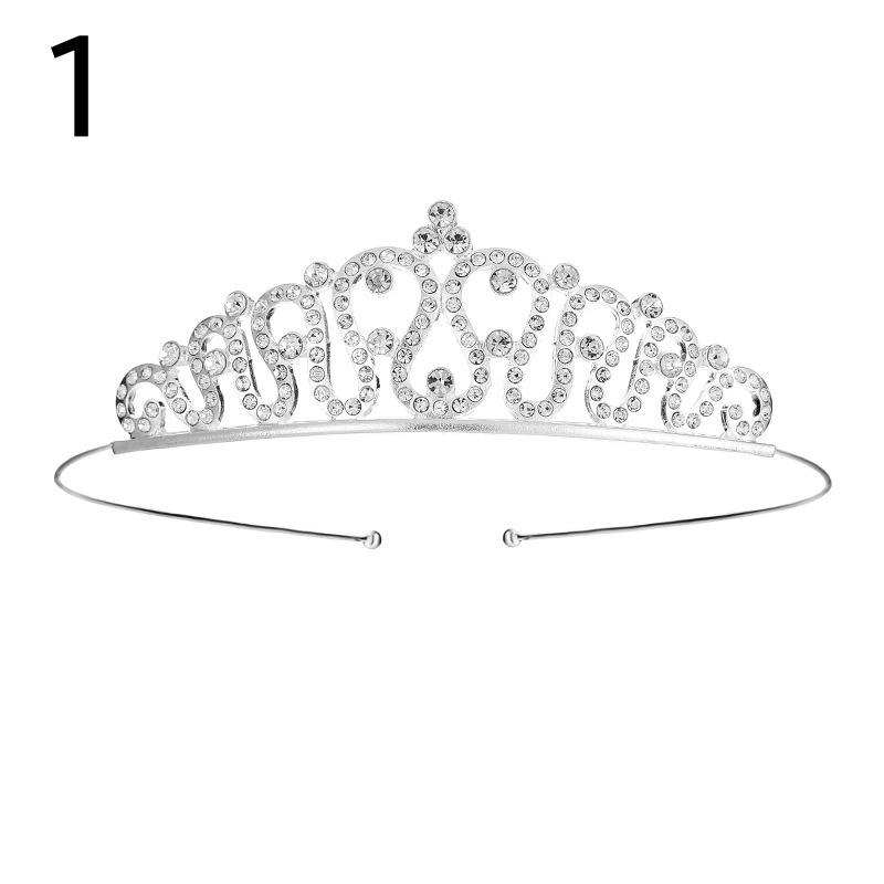 ティアラ レディース 女性 ヘアアクセサリー ヘッドドレス 髪飾り ラインストーン 花嫁 ウェディング 結婚式 披露宴 花嫁 ブライダル かわいい お | plusnao | 05
