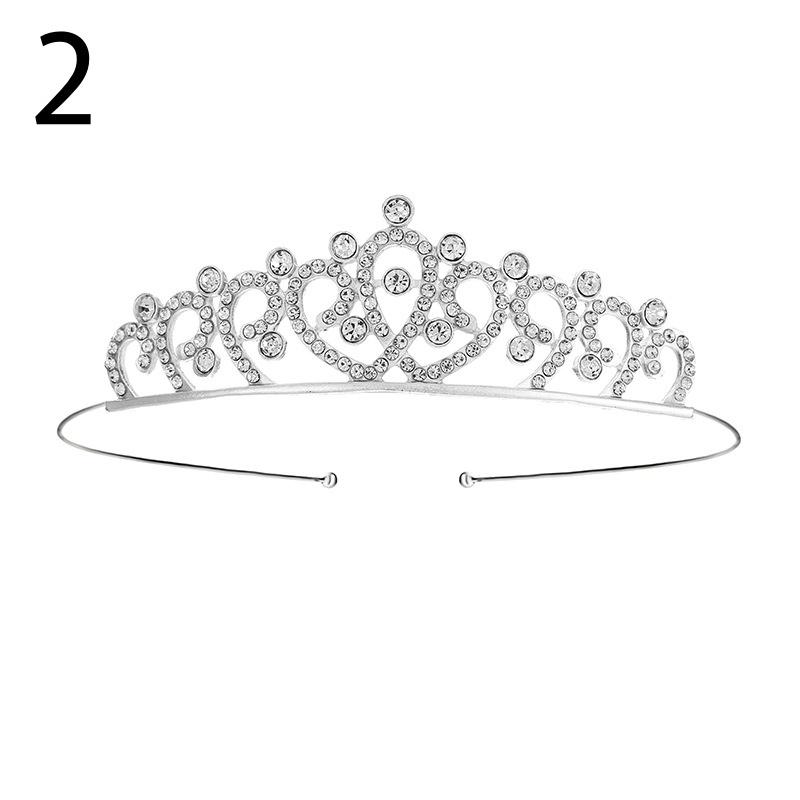 ティアラ レディース 女性 ヘアアクセサリー ヘッドドレス 髪飾り ラインストーン 花嫁 ウェディング 結婚式 披露宴 花嫁 ブライダル かわいい お | plusnao | 06