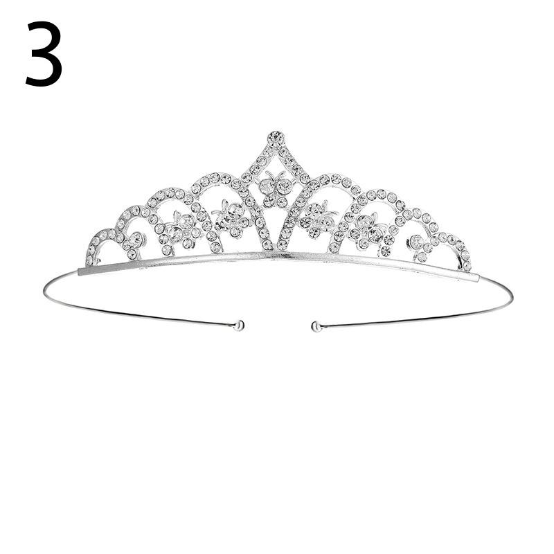 ティアラ レディース 女性 ヘアアクセサリー ヘッドドレス 髪飾り ラインストーン 花嫁 ウェディング 結婚式 披露宴 花嫁 ブライダル かわいい お | plusnao | 07