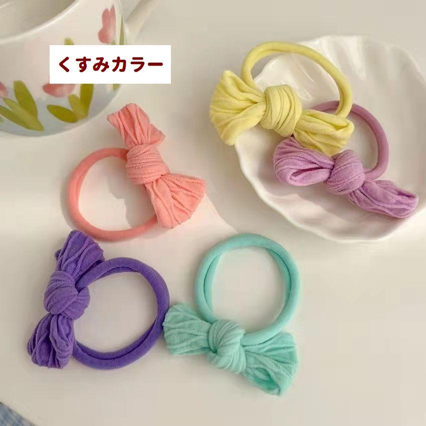 ヘアゴム 髪ゴム 5個セット タオルリング ヘアアクセサリー レディース