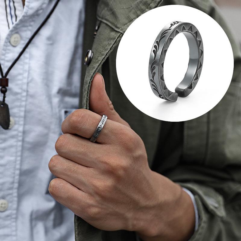 plusnao（プラスナオ） 指輪 オープンリング アクセサリー メンズ 男性