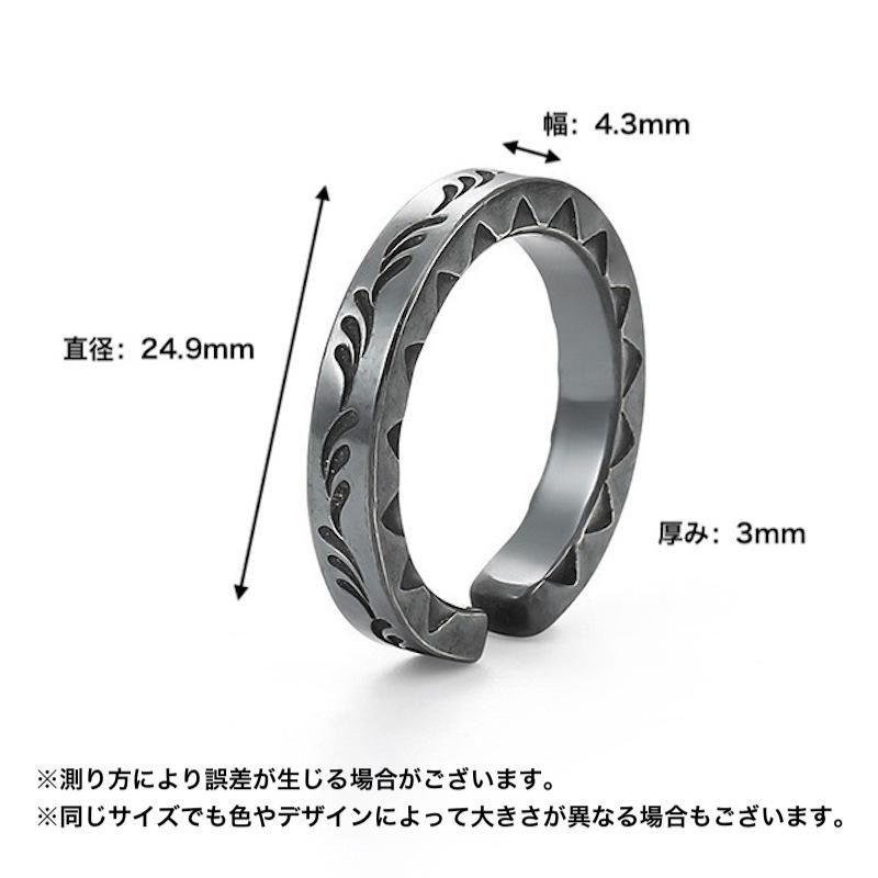 plusnao（プラスナオ） 指輪 オープンリング アクセサリー メンズ 男性