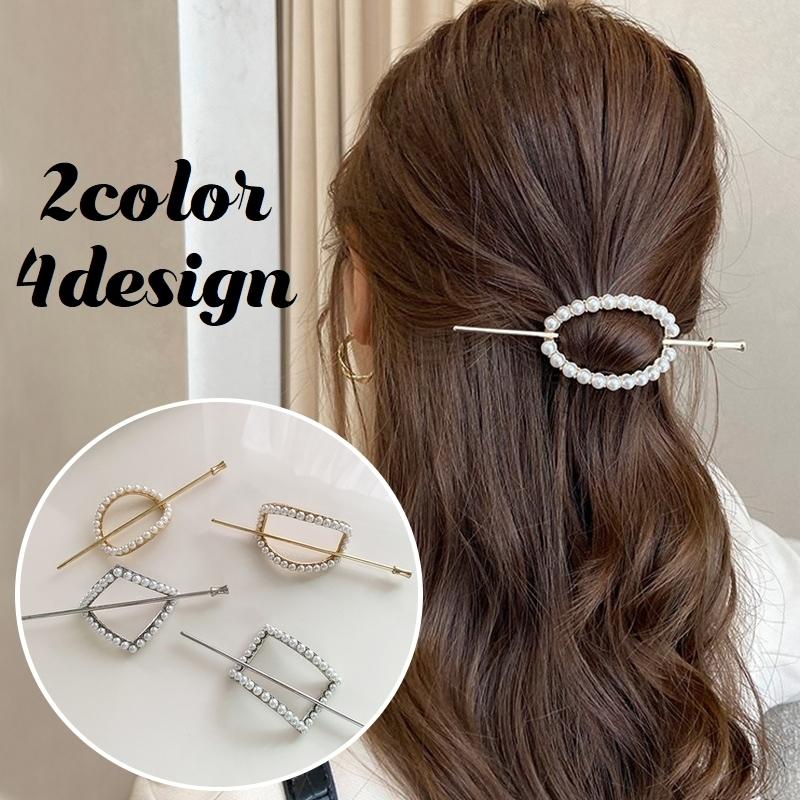 マジェステ かんざし 簪 レディース ヘアアクセサリー 髪飾り 髪留め パール調 メタル シンプル ラウンド オーバル ダイヤ スクエア 四角 長方形 Acc プラスナオyahoo 店 通販 Yahoo ショッピング