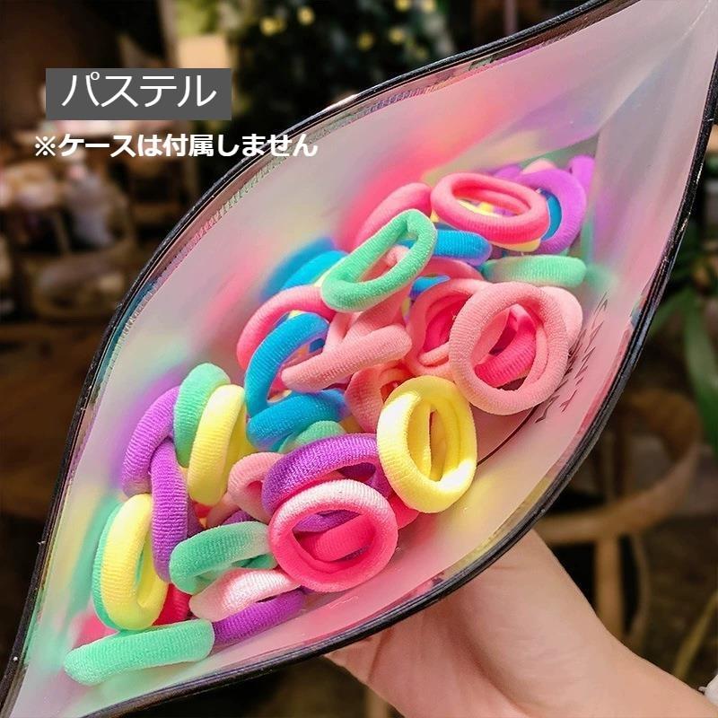 plusnao ヘアゴム ヘアアクセサリー 100本セット 100個 キッズ 女の子  