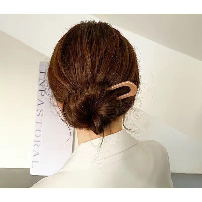 かんざし 簪 U字 レディース ヘアアクセサリー ヘアコーム 髪飾り ヘアアレンジ まとめ髪 挿すだけ 簡単 シンプル 女性用 婦人用 ロングヘア セ｜plusnao｜08