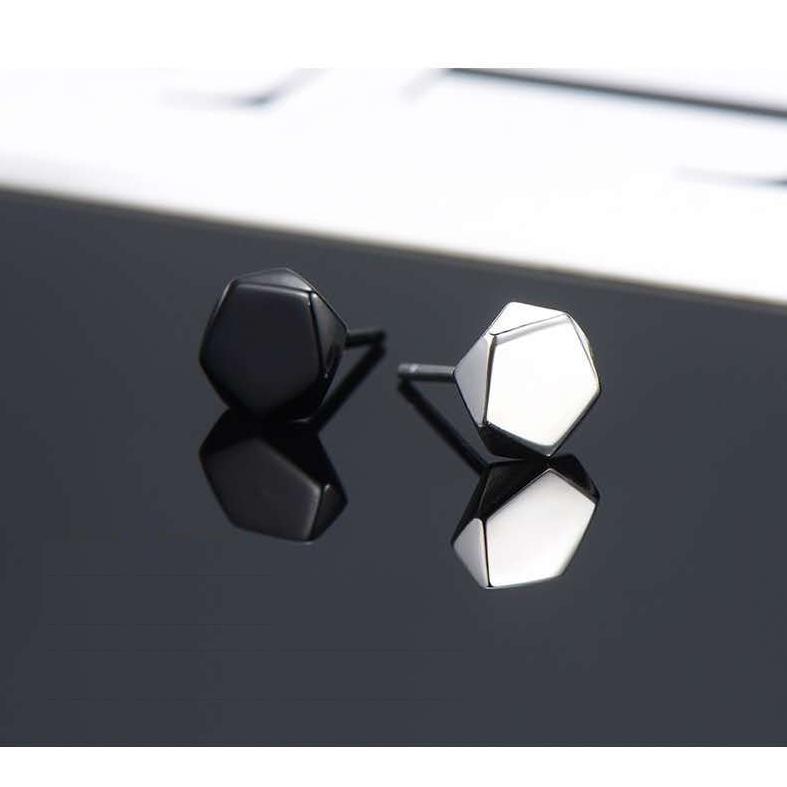 好きに スタッドピアス 男女兼用 レディース メンズ 両耳用 アクセサリー 女性 男性 耳飾り 幾何学型 多角形 おしゃれ かっこいい シンプル シルバーカラ330円 Aynaelda Com