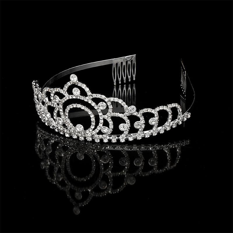 ティアラ レディース 女性用 ヘアアクセサリー ラインストーン キラキラ 花嫁 ウェディング 結婚式 披露宴 ブライダル | plusnao | 04