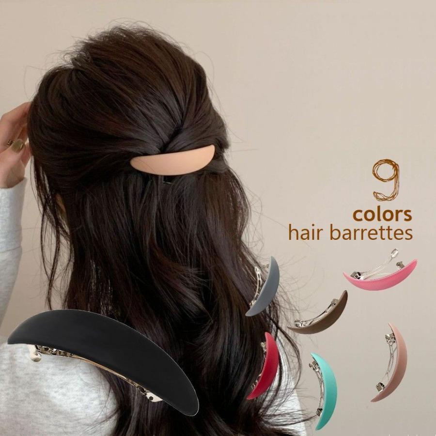 バレッタ 髪留め ヘアアクセサリー レディース ヘアクリップ まとめ髪
