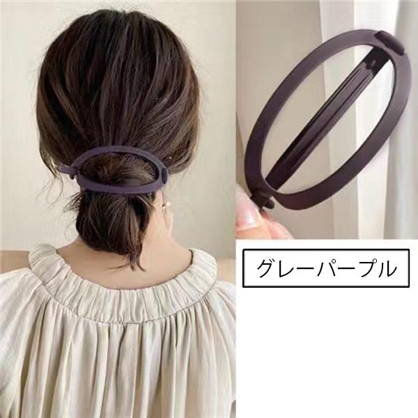 ヘアクリップ 同色2個セット レディース 女性用 ポニーテールヘアピン ヘアアクセサリー 髪留め まとめ髪 ヘアアレンジ 軽量 シンプル 無地 おしゃ｜plusnao｜13