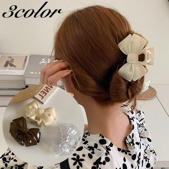 ヘアクリップ バンスクリップ ヘアアクセサリー レディース 女性 髪飾り 髪留め まとめ髪 ヘアアレンジ リボンモチーフ おしゃれ かわいい シンプル Acc 234 プラスナオyahoo 店 通販 Yahoo ショッピング