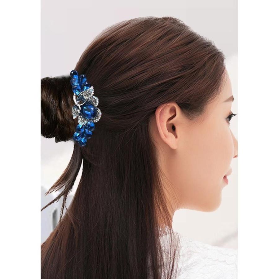 ヘアコーム 髪留め ヘアアクセサリー レディース 女性 髪飾り ビジュー ラインストーン 花 フラワー リーフ キラキラ かわいい おしゃれ 華やか プラスナオ Paypayモール店 通販 Paypayモール