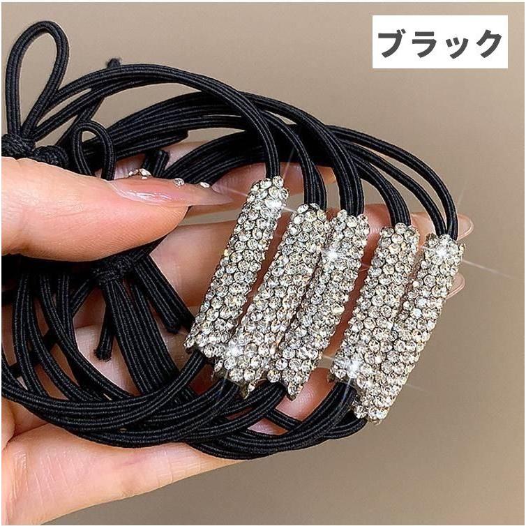 ヘアゴム 同色5個セット ヘアアクセサリー レディース 女性 女の子