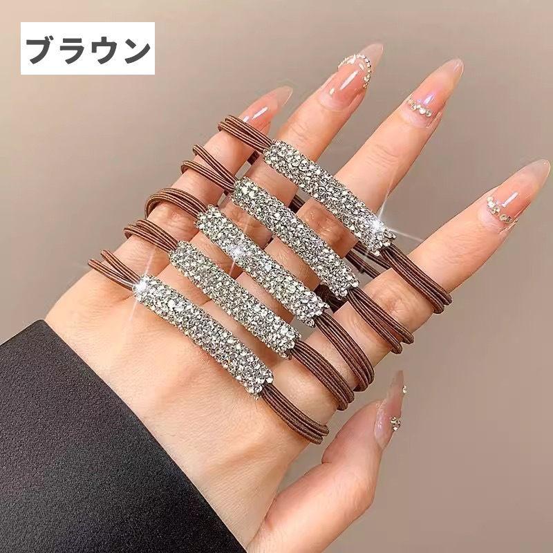 ヘアゴム 同色5個セット ヘアアクセサリー レディース 女性 女の子