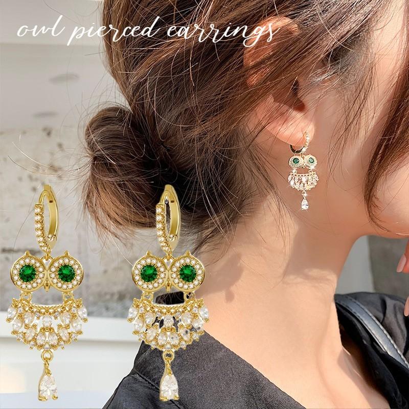 ピアス レディース 女性 婦人 アクセサリー フクロウ モチーフ ラインストーン 上品 おしゃれ かわいい お出かけ Acc 245 プラスナオyahoo 店 通販 Yahoo ショッピング