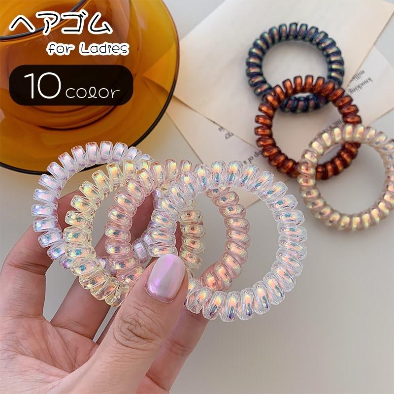 plusnao（プラスナオ） スプリングヘアゴム 髪ゴム レディース 女性