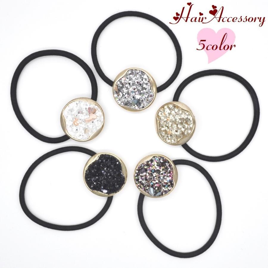 ヘアゴム 髪ゴム レディース ヘアアクセサリー 髪飾り 髪留め まとめ髪 ヘアアレンジ グリッター ラメ フェミニン エレガント かわいい 大人女子 プラスナオ Paypayモール店 通販 Paypayモール