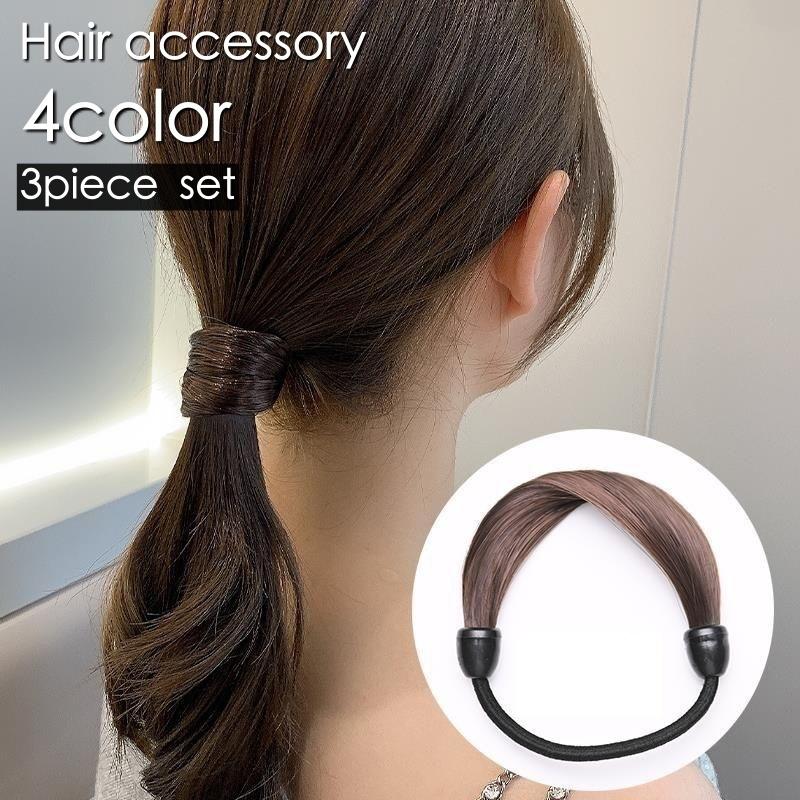 plusnao ヘアゴム 3個セット ウィッグゴム ヘアアクセサリー