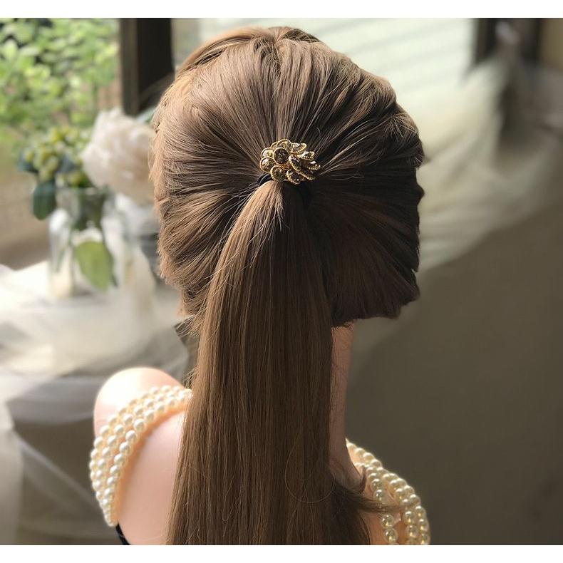ヘアゴム 髪ゴム 単品 1本売り ヘアアクセサリー レディース フラワー