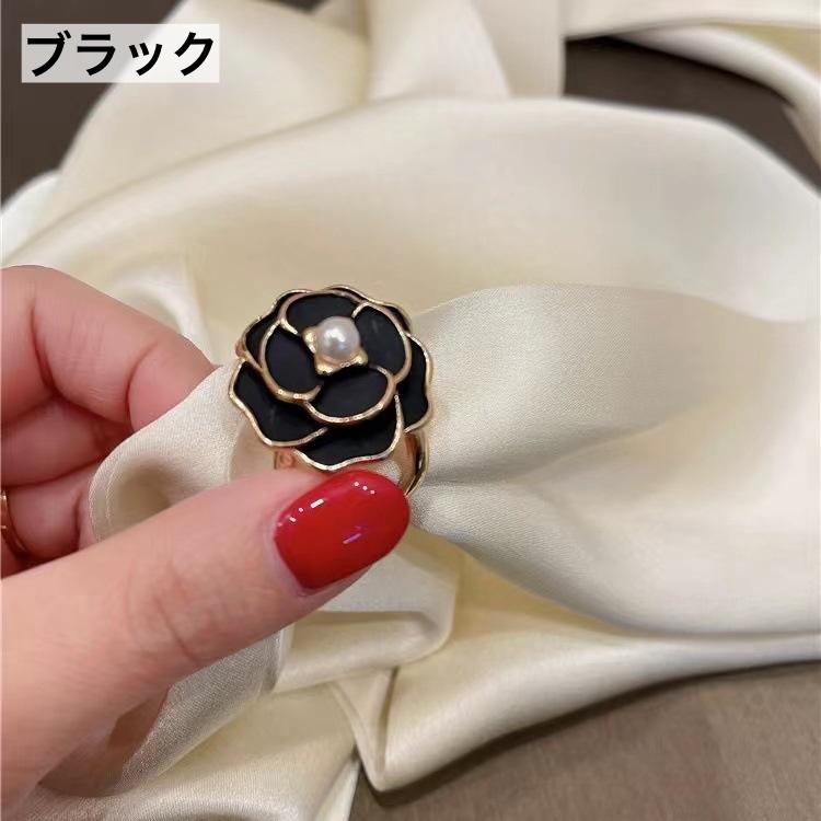 スカーフリング スカーフ留め レディース 女性 アクセサリー ストール留め 留め具 フェイクパール パール調 薔薇 バラ フラワー おしゃれ ...