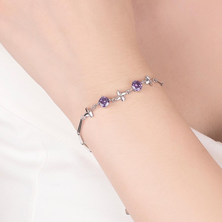 ブレスレット 腕輪 レディース 女性 ラインストーン アクセサリー お花