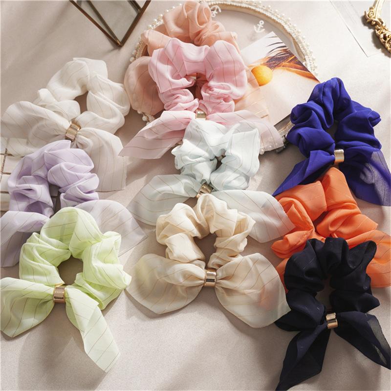 ⚠9/15 更新 * リボンヘアゴム ストライプリボンヘアゴム