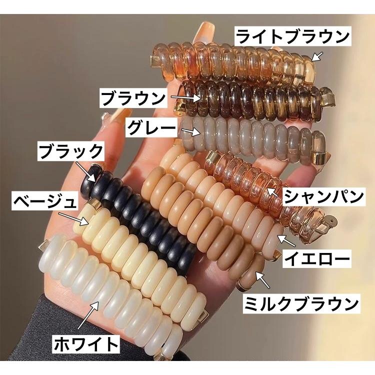 コイルアップポニー ポニーフック レディース 女性 ヘアアクセサリー ヘアゴム ヘアフック コイルゴム タイトポニー かわいい お洒落 ファッション小｜plusnao｜14