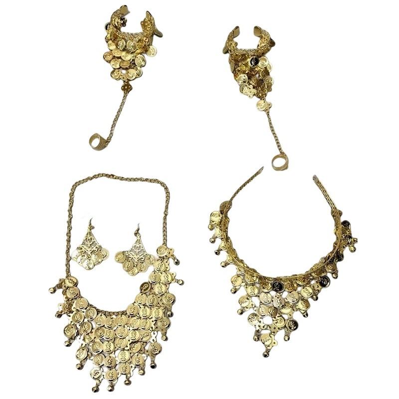 アクセサリーセット（ネックレス、ブレスレット、イヤリングなど） Amazon | FASACCO ゴールドジュエリーセット レディース