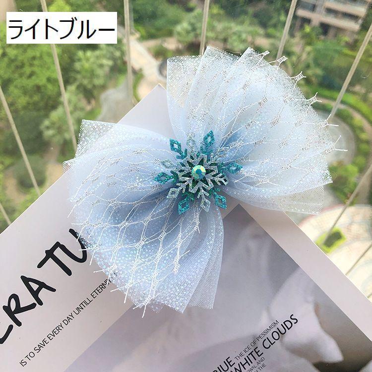 ꫛꫀꪝ【チュールレースリボン②】ベビーヘアクリップ　キッズヘアクリップ　ヘアピン ꫛꫀꪝ【チュールレースリボン②】ベビーヘアクリップキッズヘア