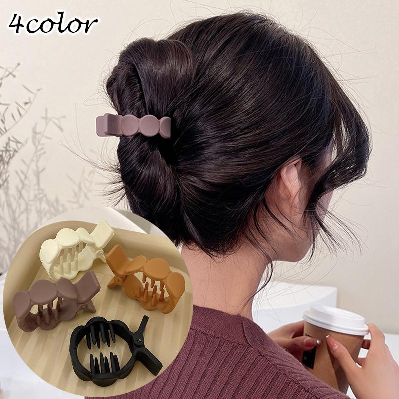 ヘアクリップ バンスクリップ ヘアアクセサリー レディース 髪飾り 髪留め まとめ髪 ヘアアレンジ シンプル マット 無地 単色 スタイリッシュ 大人 Acc プラスナオyahoo 店 通販 Yahoo ショッピング