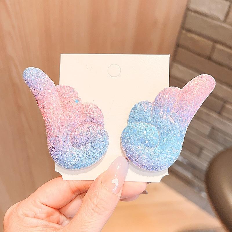 【ビオラ②】ベビーヘアクリップ　キッズヘアクリップ　ヘアピン ビオラ②】ベビーヘアクリップ キッズヘアクリップ ヘアピン