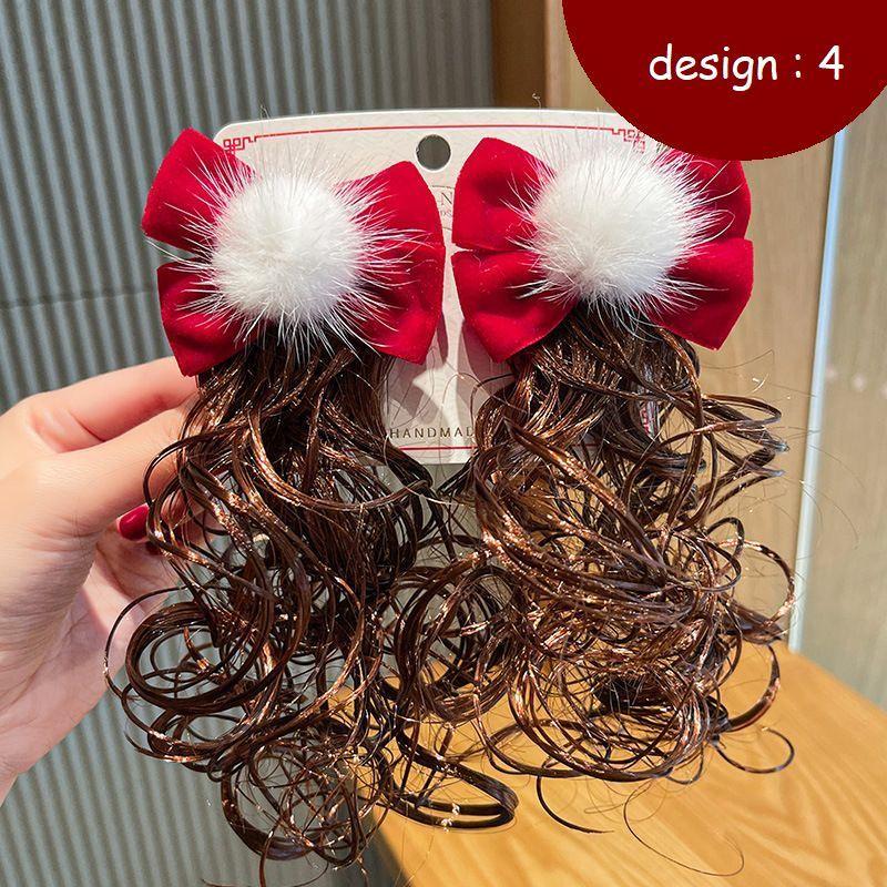 ヘアクリップ 子供用 ヘアアクセサリー 付け毛付 くちばしクリップ