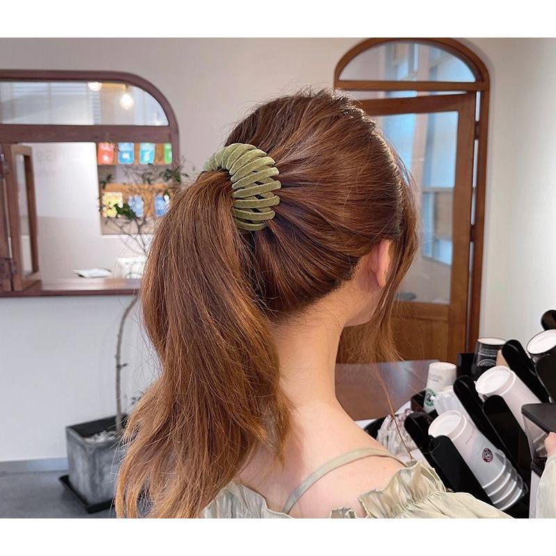 ヘアクリップ キャンペーンもお見逃しなく ヘアリング風 レディース 髪飾り ヘアアクセサリー ポニーテール ヘアアレンジ おしゃ 髪留め 可愛い お団子ヘア まとめ髪 女性 婦人