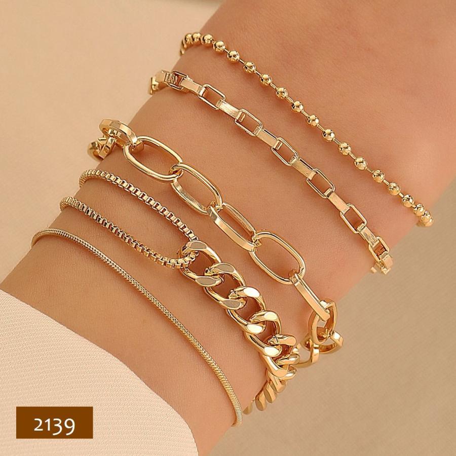 ブレスレット セット レディース アクセサリー 腕輪 チェーン
