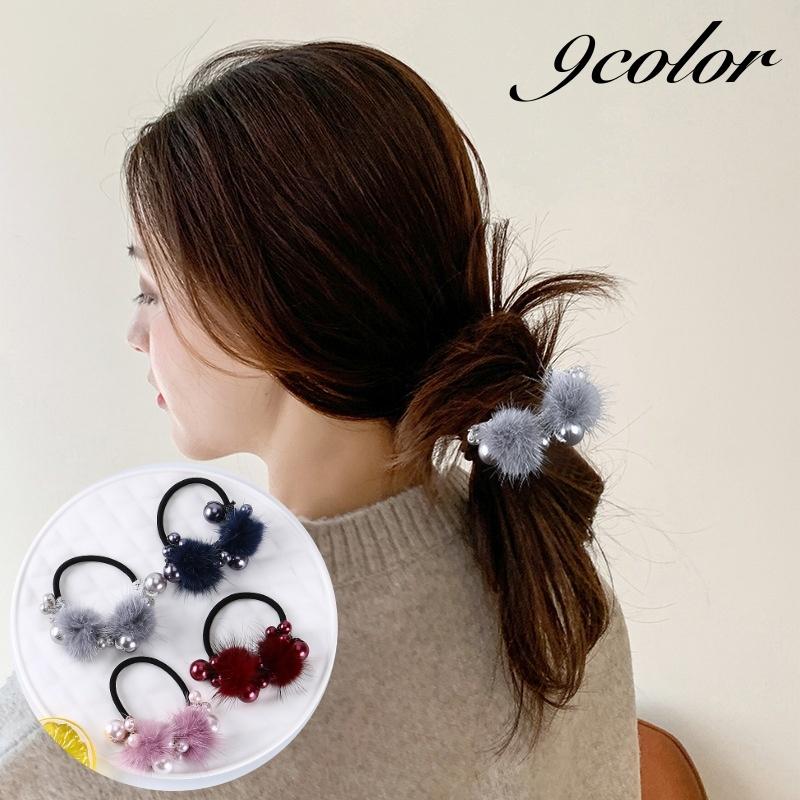 plusnao ヘアゴム 髪ゴム ヘアアクセサリー レディース 女性 フェイク