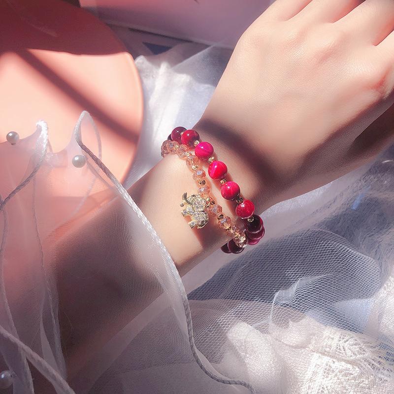 ブレスレット 2重 重ね付け風 腕に巻く レディース 女性 アクセサリー